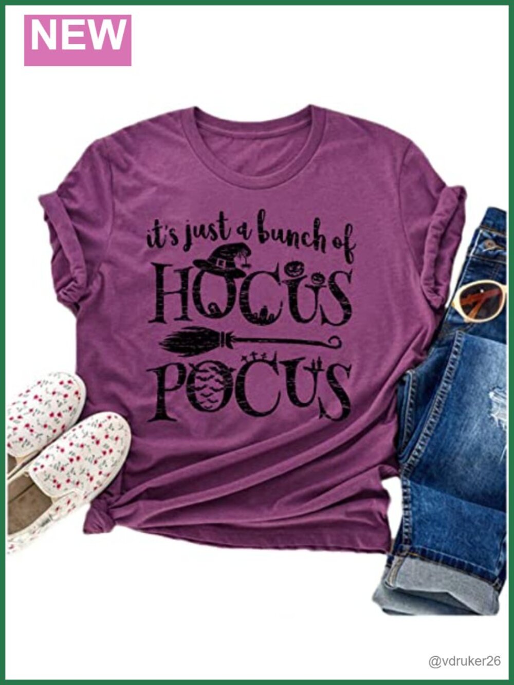 Hocus Pocus Women's Short Sleeve Crewneck Tee Halloween T-Shirt